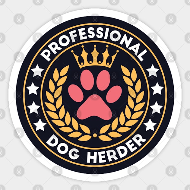 Professional dog herder Sticker by SweetLog